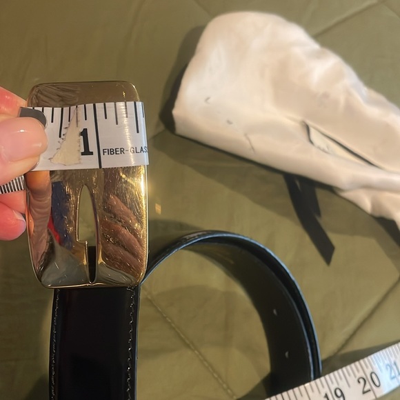 GUCCI black patten leather retro / vintage belt authentic - Picture 9 of 13